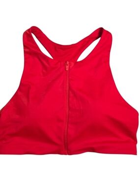 Fabletics Heated Red Bikini Top Size Small